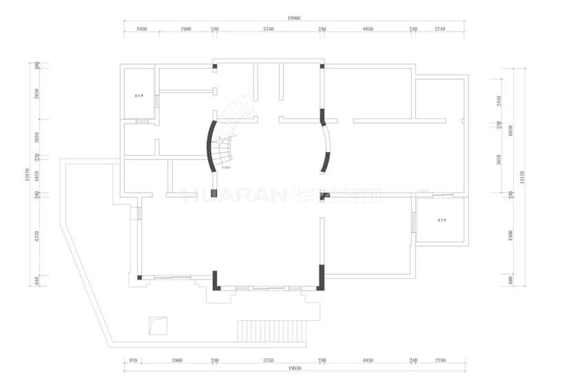 負一層原始結構圖